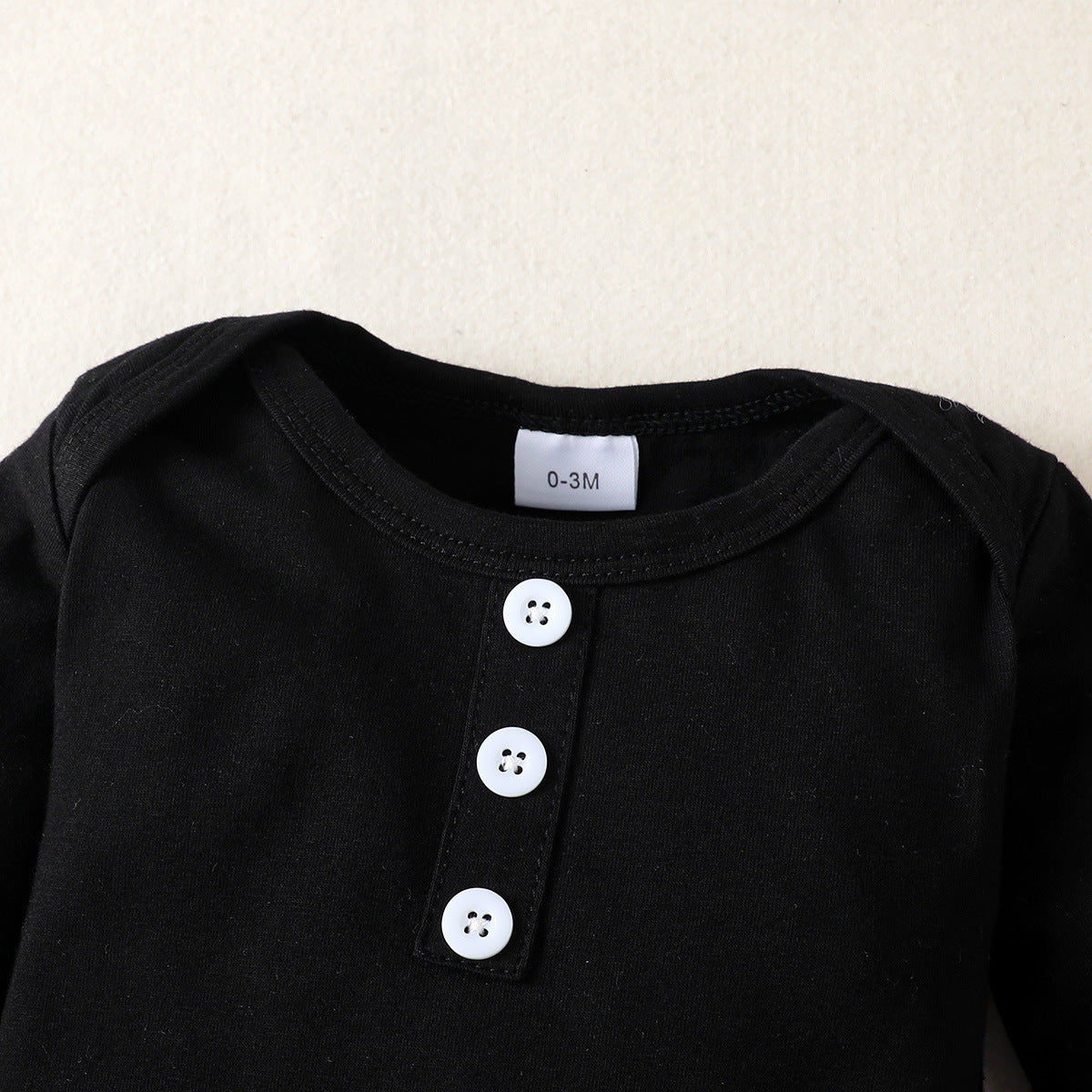 Infant Cotton Long-sleeved Tight Romper Plus Leopard Patterned Pants