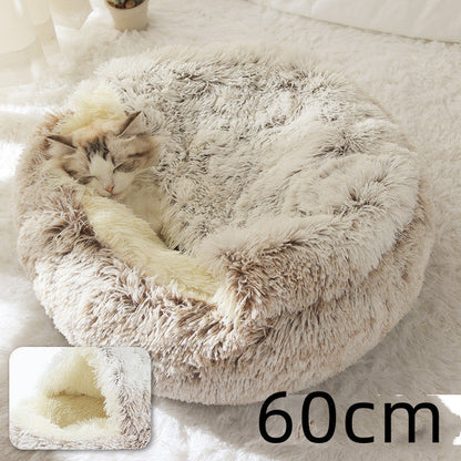 Plush paw winter bed