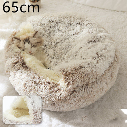 Plush paw winter bed