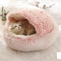 Plush paw winter bed