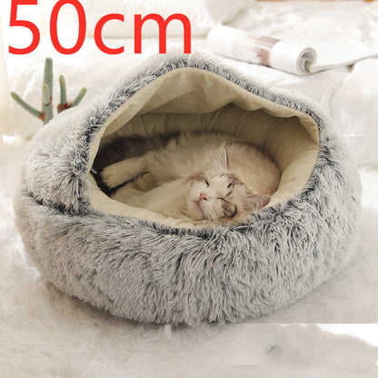 Plush paw winter bed