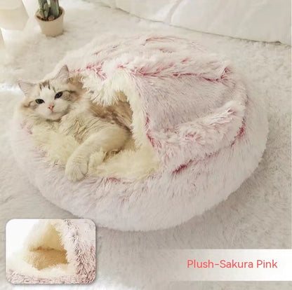 Plush paw winter bed