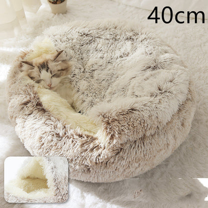 Plush paw winter bed