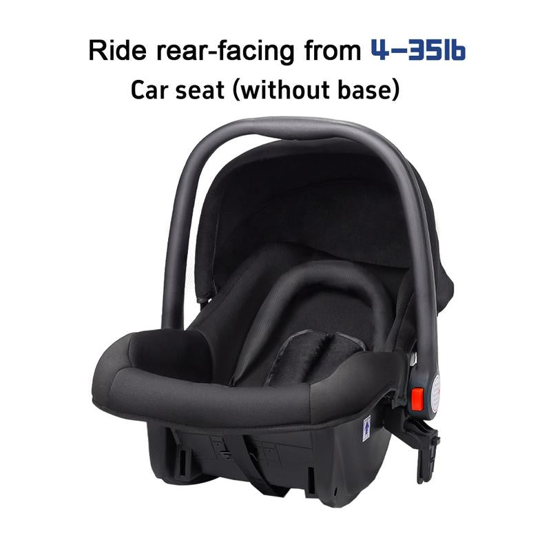 3 in 1 Adjustable Stroller High Landscape Large Wheel Baby Stroller with Baby Car Seat for Free (No Car Base)