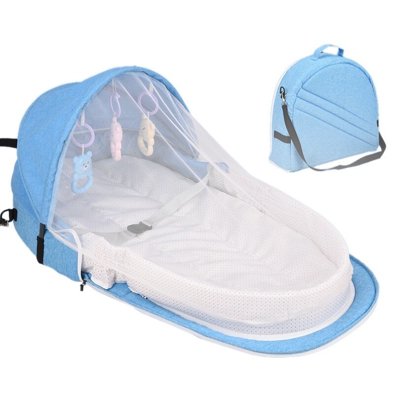 Baby Bed Travel Sun Protection Mosquito Net With Portable Bassinet Baby Foldable Breathable Infant Sleeping Basket