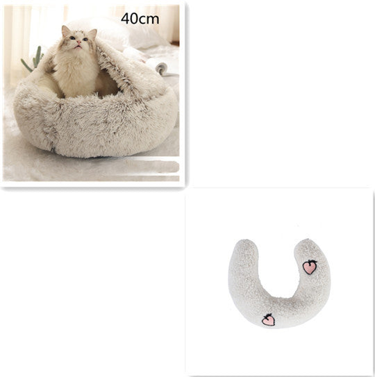 Plush paw winter bed