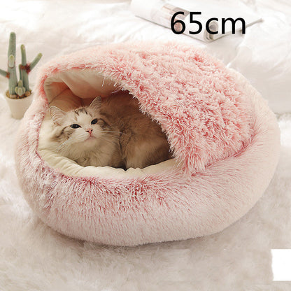 Plush paw winter bed