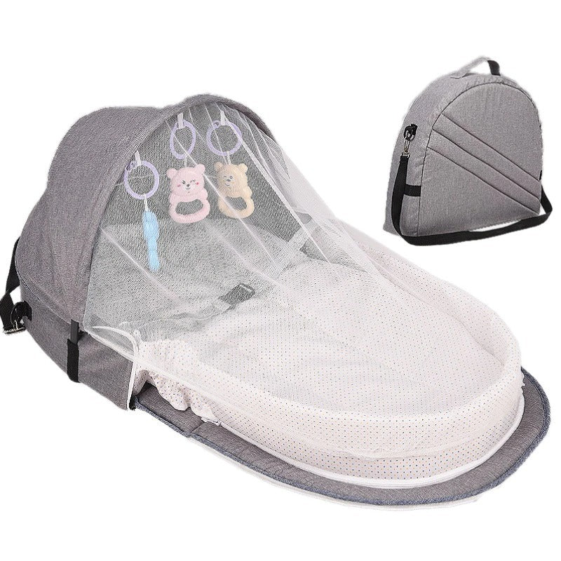 Baby Bed Travel Sun Protection Mosquito Net With Portable Bassinet Baby Foldable Breathable Infant Sleeping Basket