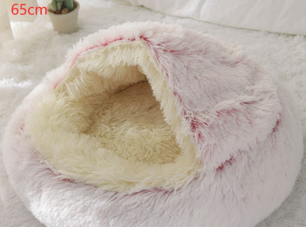 Plush paw winter bed