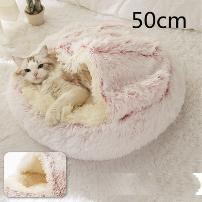 Plush paw winter bed