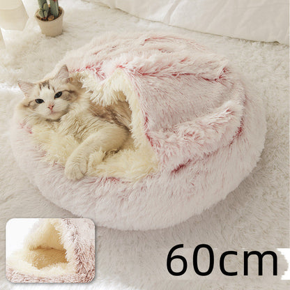 Plush paw winter bed