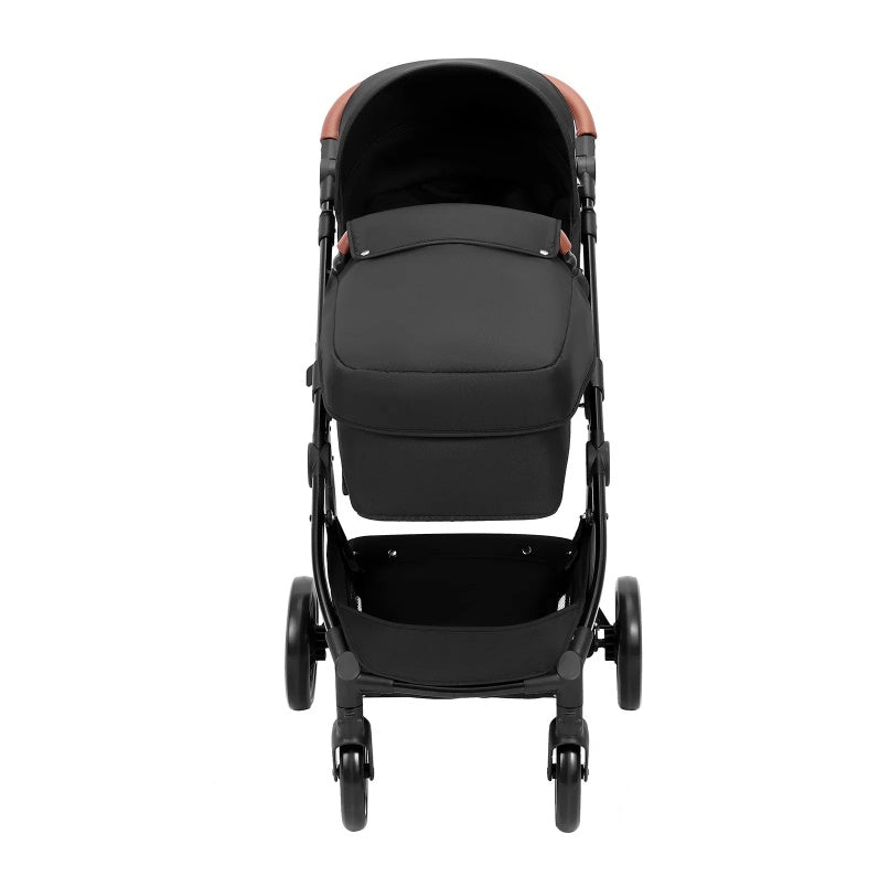 Little Voyager 3-in-1 Stroller: Convertible Bassinet & Reversible Seat, Adjustable Backrest, with Cozy Leg Cover & Mesh Net