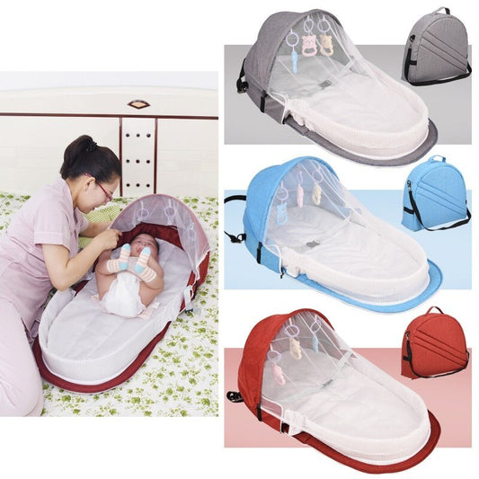 Baby Bed Travel Sun Protection Mosquito Net With Portable Bassinet Baby Foldable Breathable Infant Sleeping Basket