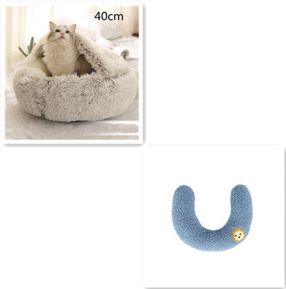 Plush paw winter bed