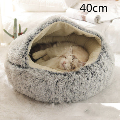 Plush paw winter bed