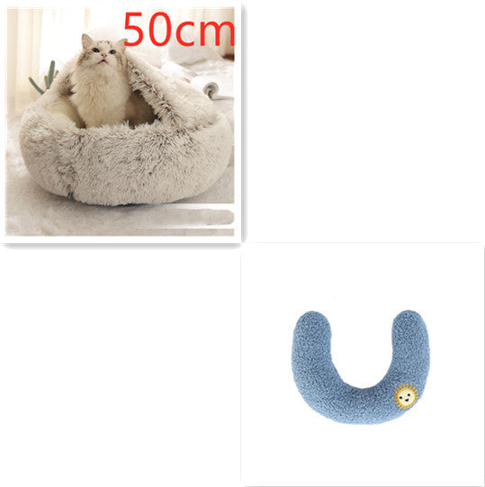 Plush paw winter bed