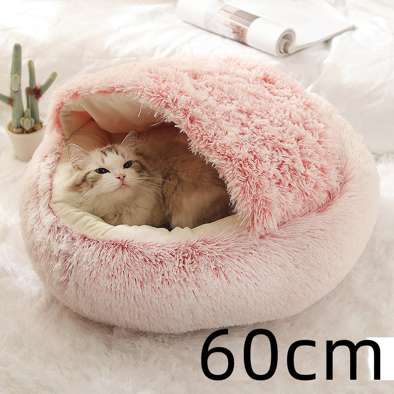 Plush paw winter bed