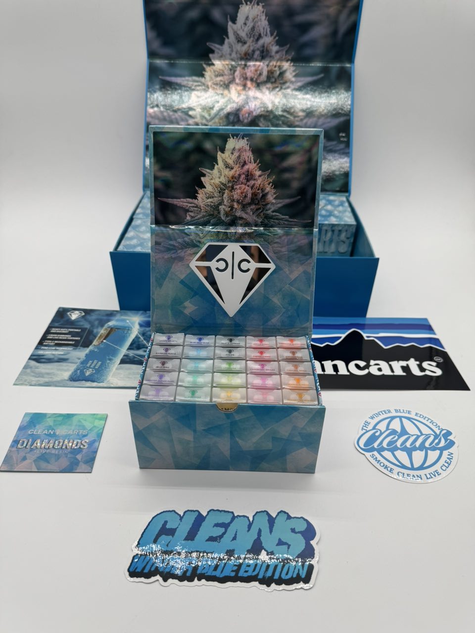 clean carts 2g disposable winter blue